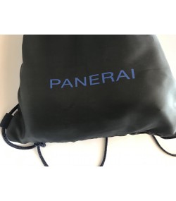 New Panerai large blue beach towel in travel storage bag