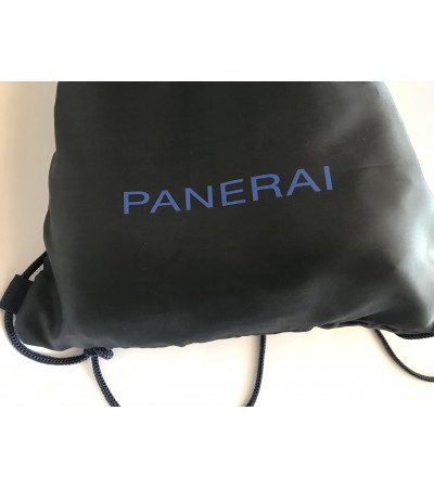 New Panerai large blue beach towel in travel storage bag