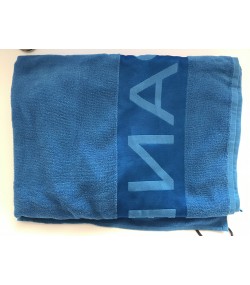New Panerai large blue beach towel in travel storage bag