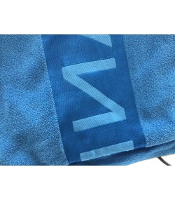 New Panerai large blue beach towel in travel storage bag