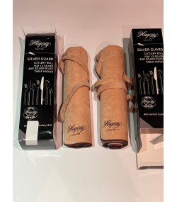 DAMAGED PACKAGING: 2 PACK Hagerty Silver Guard Cutlery Roll for 12 Table Knives - Anti-Tarnish Storage Protector SEE PHOTOS