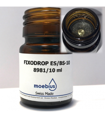 Moebius 8981 Epilame Fixodrop ES bottle with basket 10ml