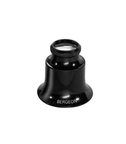 Bergeon 1458-A-15 double lens eyeglass loupe 15x magnification