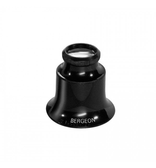 Bergeon 1458-A-15 double lens eyeglass loupe 15x magnification