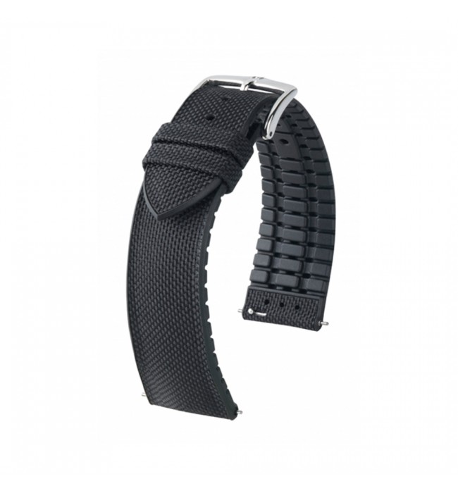 Hirsch Arne L black watch strap 18 mm 0925090050-2-18