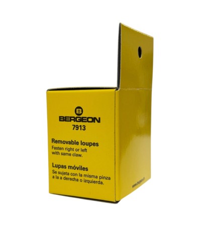 Bergeon 7913-4 eyeglass watchmaker loupe with clip 2.5x