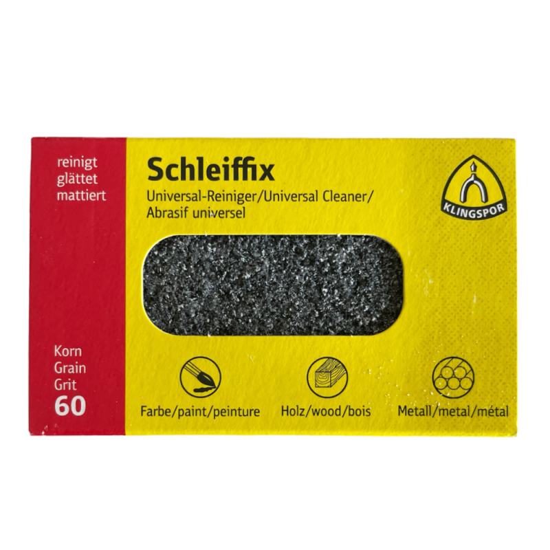 Универсален почистващ блок Schleiffix за метали, зърно 60 Универсален почистващ блок Schleiffix за метали, зърно 60