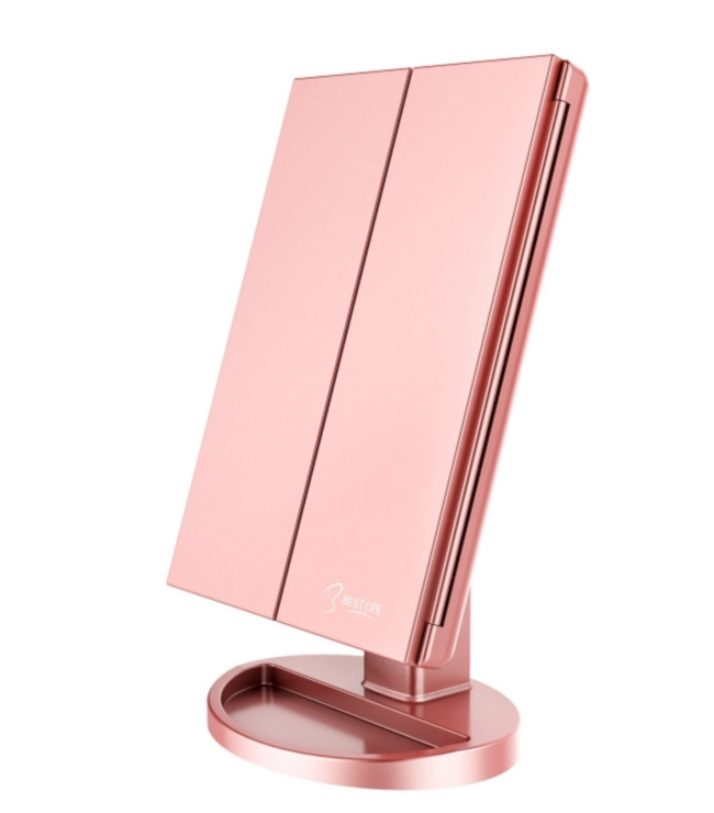Bestope LED Makeup Mirror - Pink