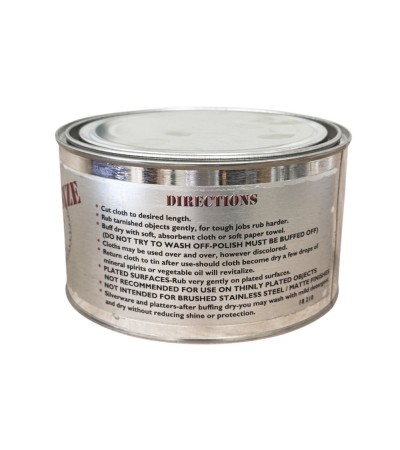Cape Cod Metal Polishing Kit Industrial Size Tin. Pre-Moistened Polishing Cloths for Brass, Copper, Silver, Gold, Chrome, Stainless Steel, Bronze, Aluminum, Nickel