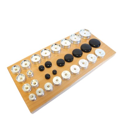 Bergeon 5500-A1 Watch Glass Fitting Die Set (30 Ø13mm - Ø44mm)