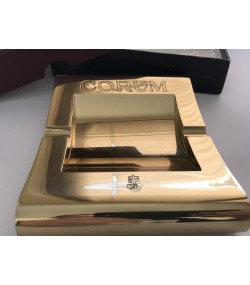 New vintage Corum gold ashtray with box