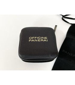 Panerai nylon watch travel case with velvet pouch