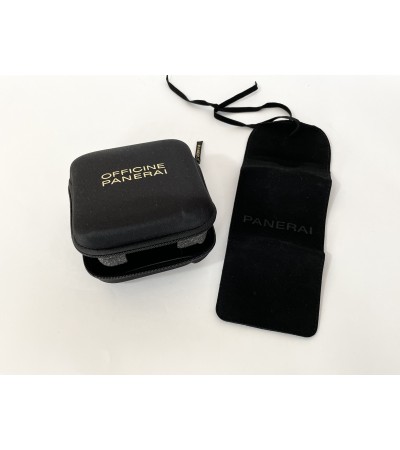 Panerai nylon watch travel case with velvet pouch