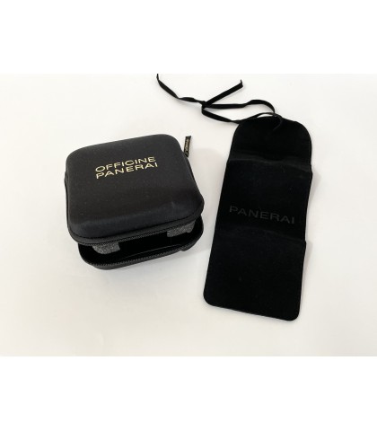 Panerai nylon watch travel case with velvet pouch