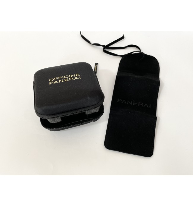 Panerai nylon watch travel case with velvet pouch