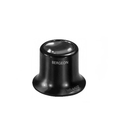 Bergeon 4422-3 watchmaker's loupe, plastic housing, inner screw ring, 3.3x magnification