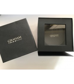 Graham London black watch box case inner/outer
