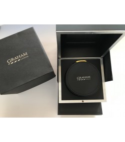 Graham London black watch box case inner/outer