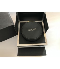 Graham London black watch box case inner/outer