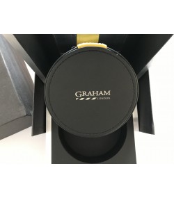 Graham London black watch box case inner/outer