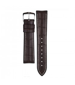 Hirsch George L dark brown calf leather watch strap 20 mm 0925128010-2-20