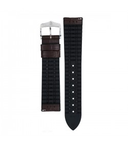 Hirsch George L dark brown calf leather watch strap 20 mm 0925128010-2-20