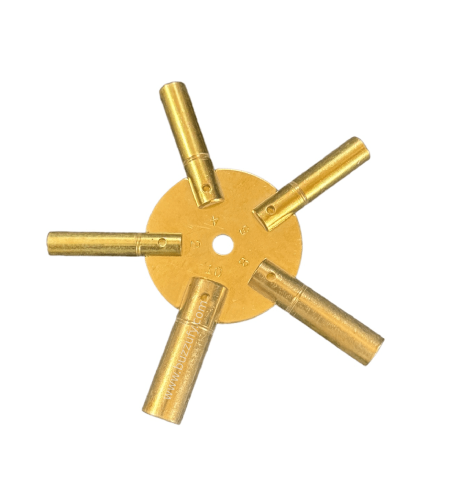 Universal brass key for clocks 5 di ...