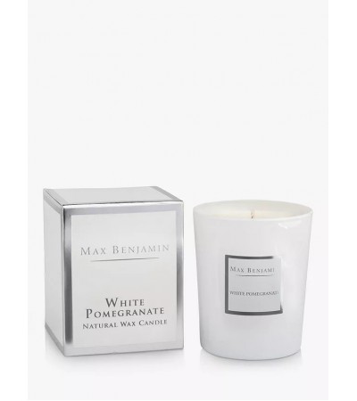 Max Benjamin White Pomegranate Natural Wax Candle