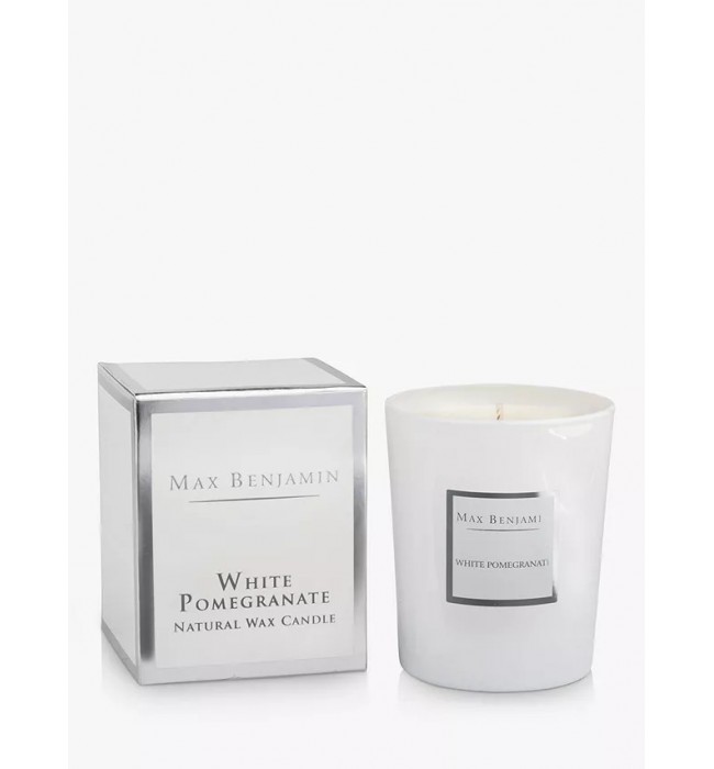 Max Benjamin White Pomegranate Natural Wax Candle