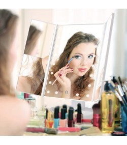Bestope Cosmetic Makeup Mirror with LED Lights - White