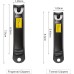 Bestope 2PC Black Stainless Steel Nail Clippers Set