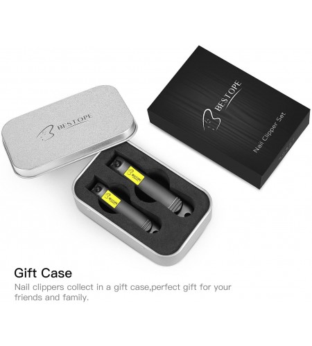 Bestope 2PC Black Stainless Steel N ...