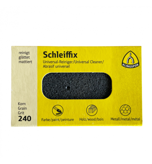 Универсален почистващ блок Klingspor Schleiffix, абразив за метали, зърно 240