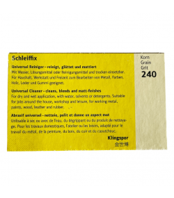 Универсален почистващ блок Klingspor Schleiffix, абразив за метали, зърно 240