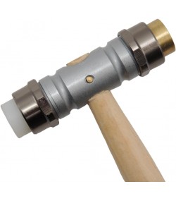 Watchmakers and goldsmiths combinated hammer in nylon and brass
