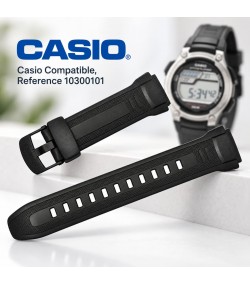 Черна каишка за часовник Casio 18 мм W-212H-1AV