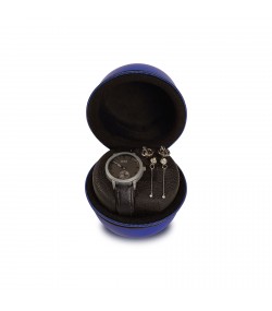 Blue Boxy Watch Box protect, leather imitation