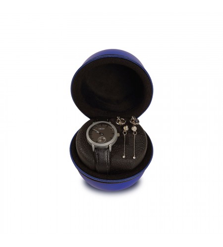 Blue Boxy Watch Box protect, leathe ...
