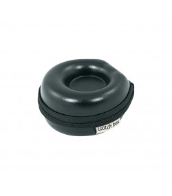 Watch Box Donut small travel hard case, shiny artificial leather, black