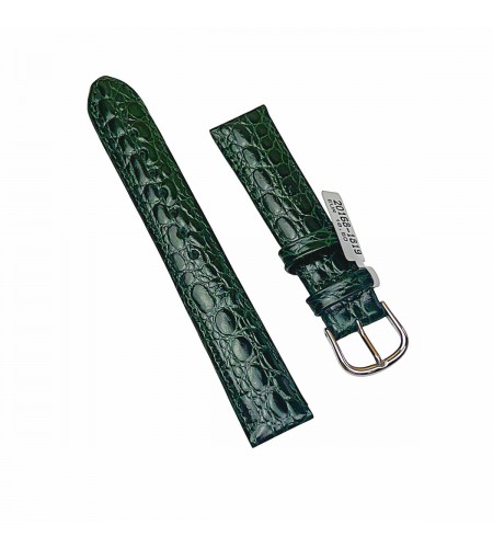 Croco pattern leather strap for wat ...