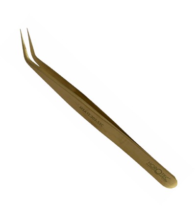 Horotec MSA12.303-S5C brass tweezers with fine tips