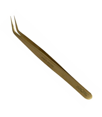 Horotec MSA12.303-S5C brass tweezers with fine tips