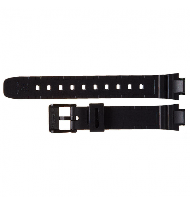 Casio 10393847 10 mm watch black strap LA-20WH-1A, LA-20WH-1B, LA-20WH-1C, LA-20WH-4A, LA-20WH-9A