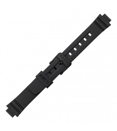 Casio 10393847 10 mm watch black strap LA-20WH-1A, LA-20WH-1B, LA-20WH-1C, LA-20WH-4A, LA-20WH-9A
