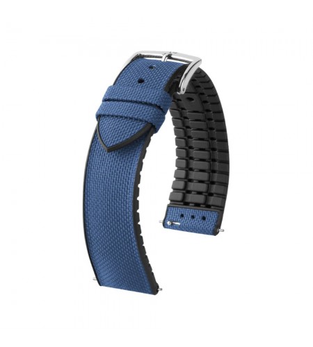 Hirsch Arne L blue watch strap, 20  ...