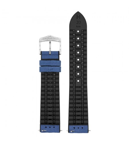 Hirsch Arne L blue watch strap, 20  ...