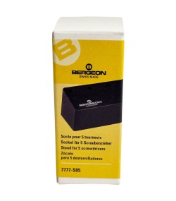 Bergeon 7777-S05 Screwdriver Stand POM-C Plastic for 5 Screwdrivers