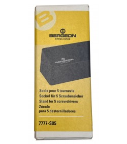 Bergeon 7777-S05 Screwdriver Stand POM-C Plastic for 5 Screwdrivers