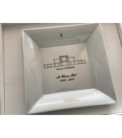 New Ebel watch ashtray with box and paper with Ebel history