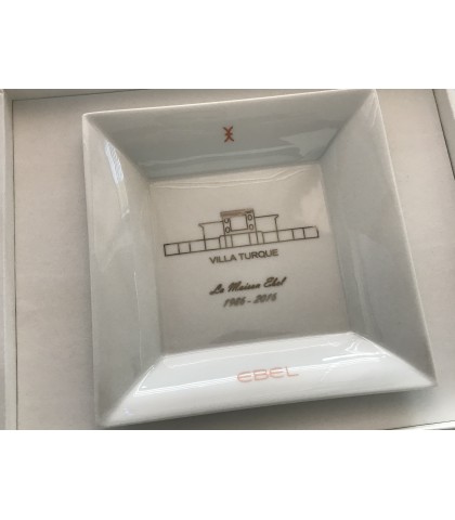 New Ebel watch ashtray with box and paper with Ebel history